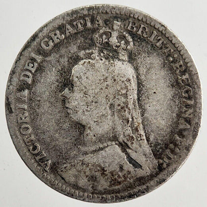 1890 Victoria Threepence Silver Coin | Collectable Grade | a8188
