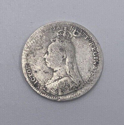 1890 Victoria Threepence | British Silver Coin | Collectable Grade | a51