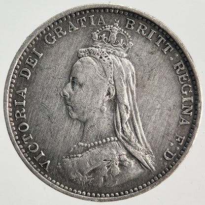 1887 Victoria Threepence | British Silver Coin | Fine Collectable Grade