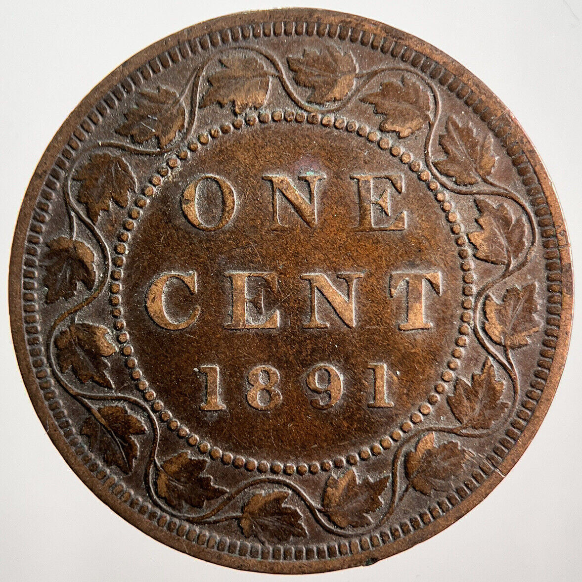 1891 Canada One Cent Coin | Fine Collectable Grade | a1381