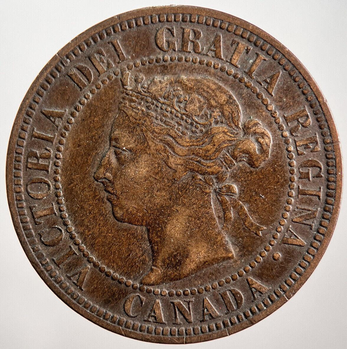 1891 Canada One Cent Coin | Fine Collectable Grade | a1381