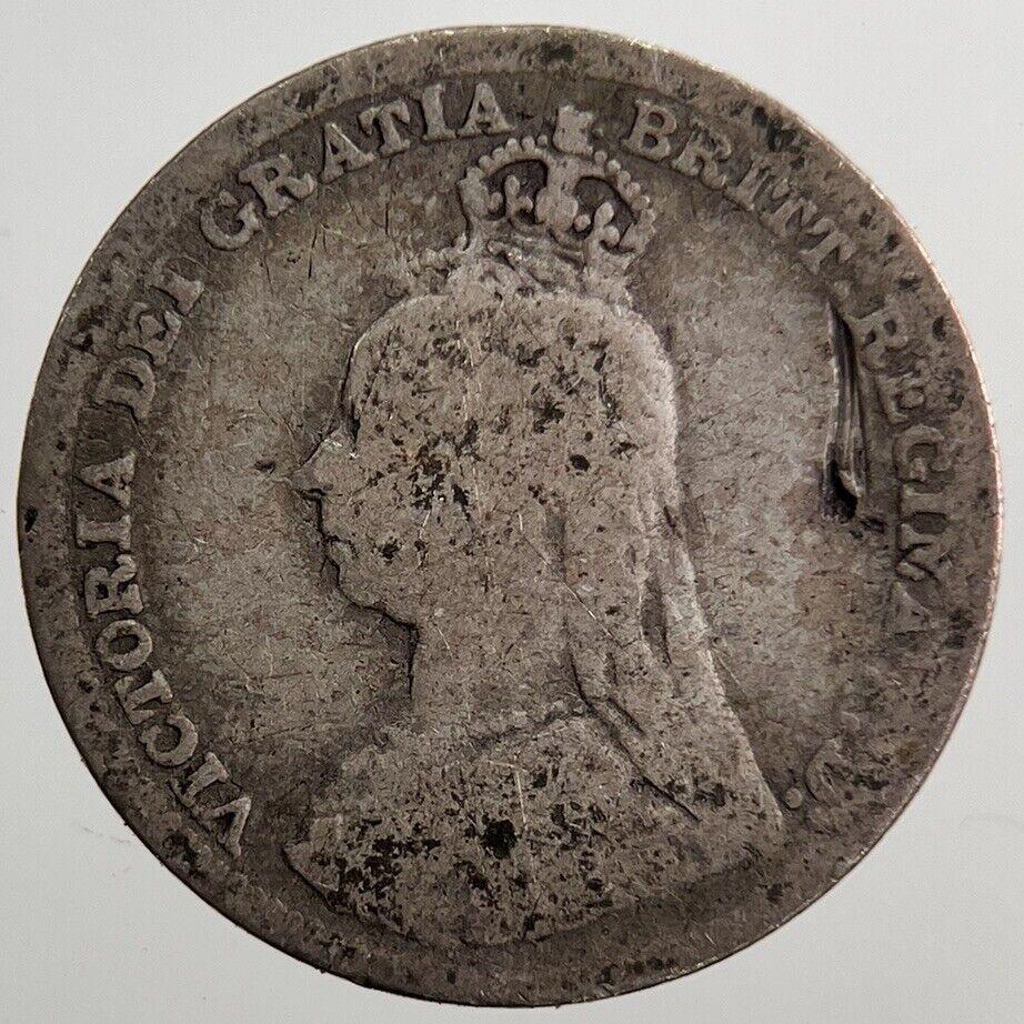 1890 Victoria Threepence Silver Coin | Collectable Grade | a7224