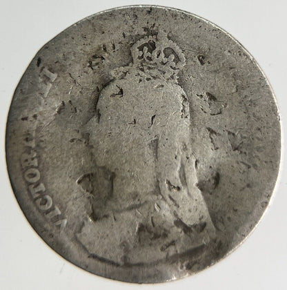 1890 Victoria Threepence Silver Coin | Collectable Grade