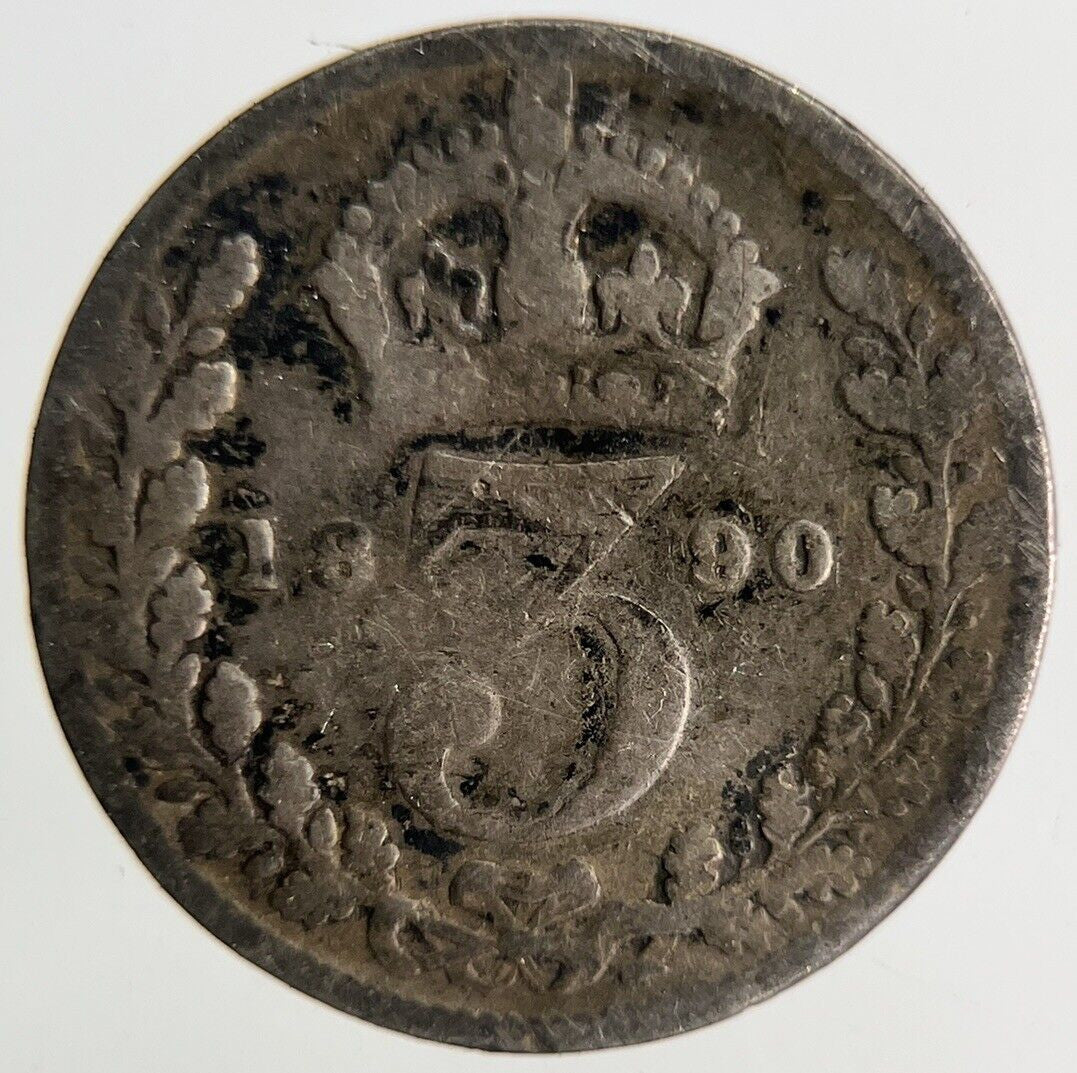 1890 Victoria Threepence Silver Coin | Collectable Grade