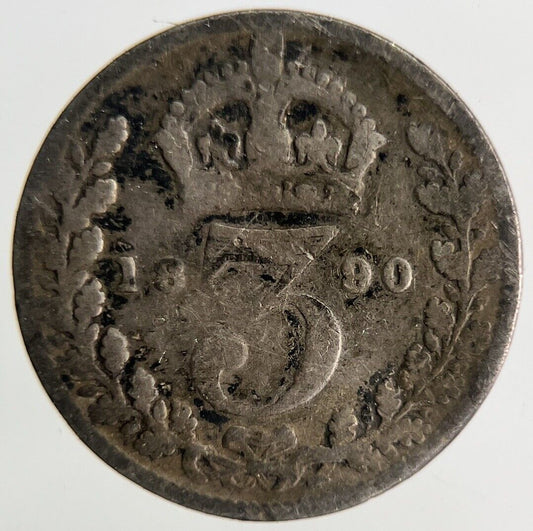 1890 Victoria Threepence Silver Coin | Collectable Grade