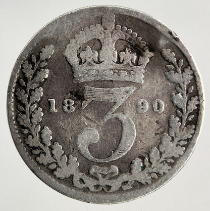 1890 Victoria Threepence Silver Coin | Collectable Grade