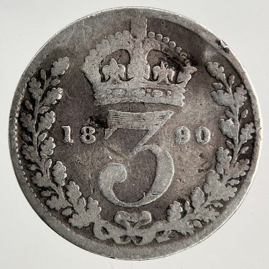 1890 Victoria Threepence Silver Coin | Collectable Grade