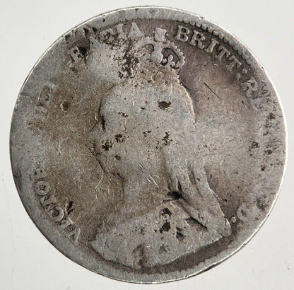 1890 Victoria Threepence Silver Coin | Collectable Grade