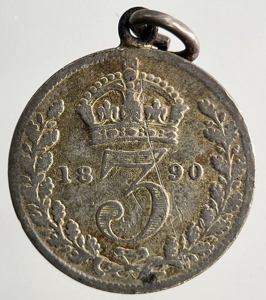 1890 Victoria Threepence Silver Coin | Collectable Grade
