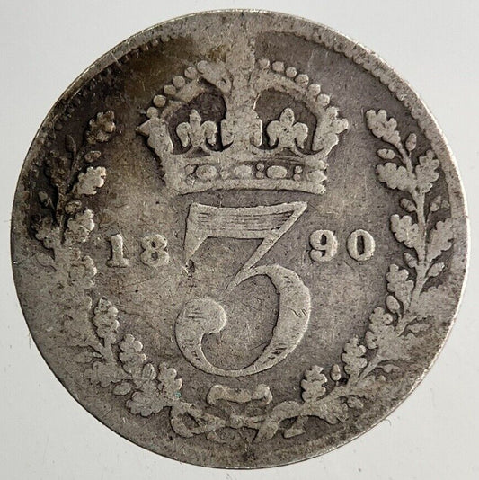 1890 Victoria Threepence Silver Coin | Collectable Grade