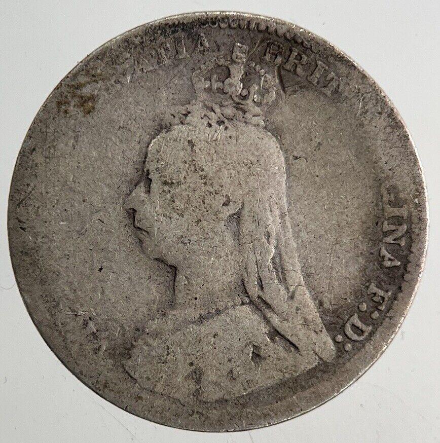 1890 Victoria Threepence Silver Coin | Collectable Grade
