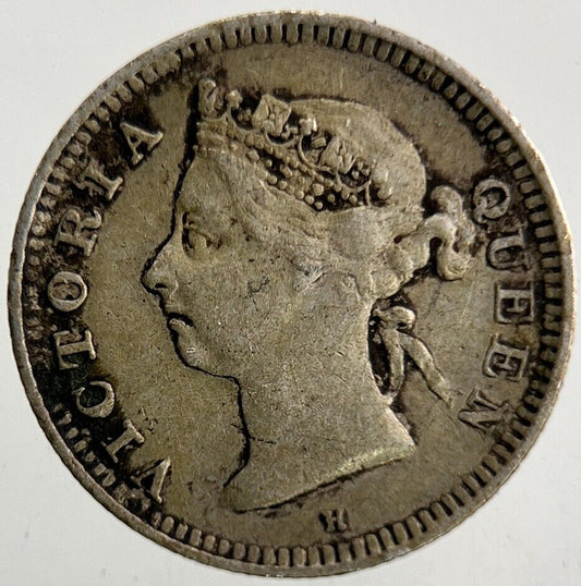 1890-H Hong Hong 5 Cents Silver Coin | Fine Collectable Grade