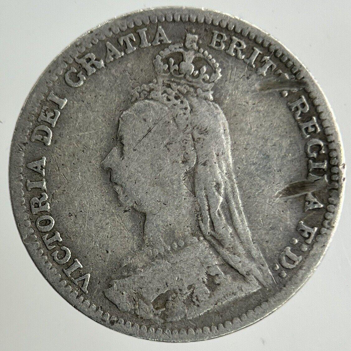 1890 Victoria Threepence Silver Coin | Fine Collectable Grade