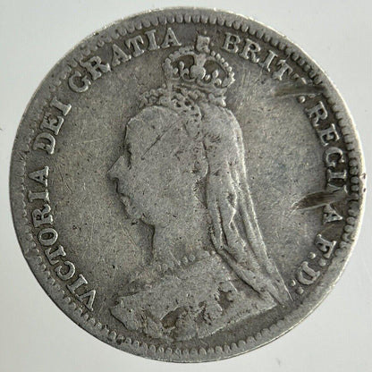 1890 Victoria Threepence Silver Coin | Fine Collectable Grade