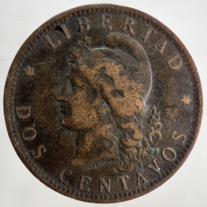 1891 Argentina Dos 2 Centavos Coin | Collectable Grade