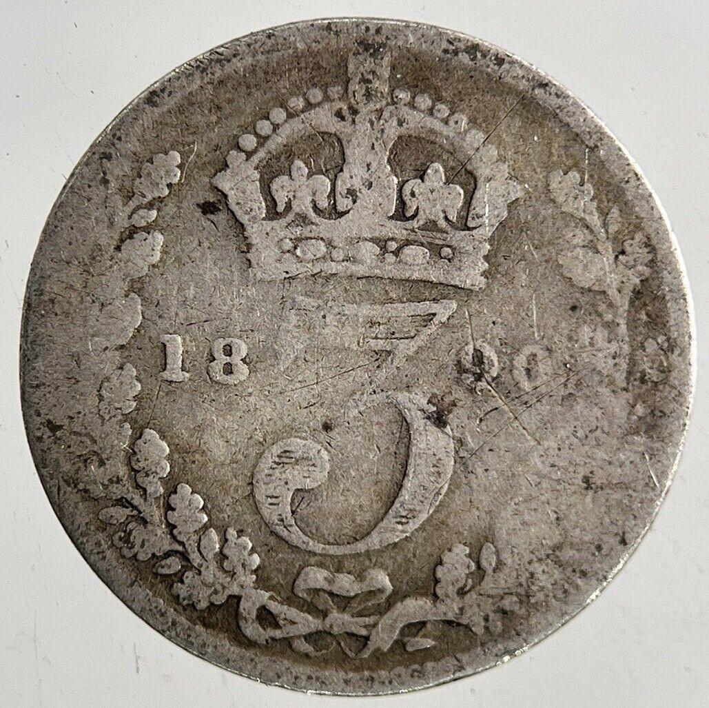 1890 Victoria Threepence Silver Coin | Collectable Grade
