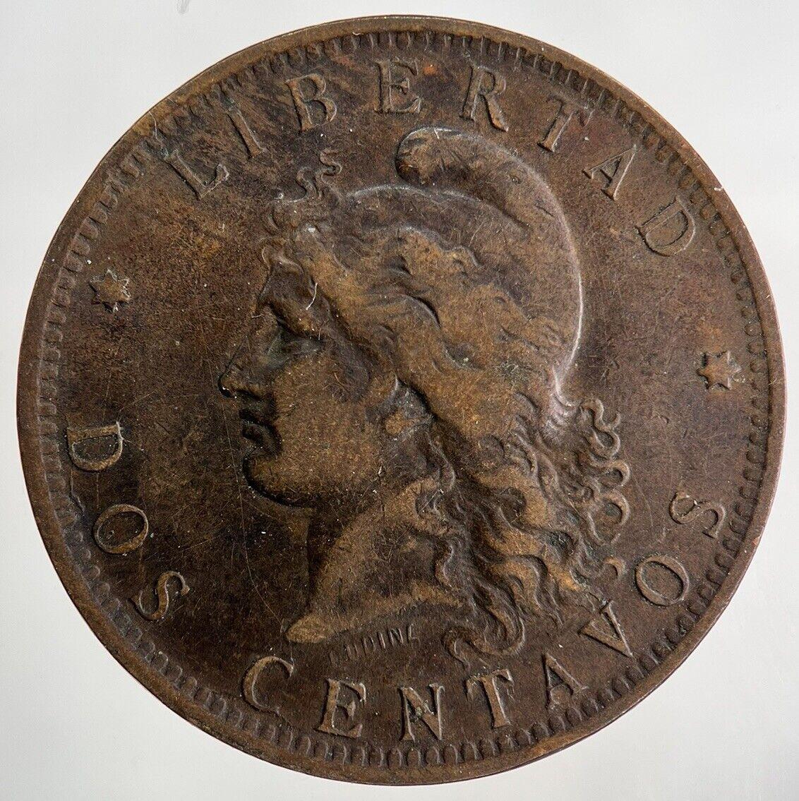 1891 Argentina Dos 2 Centavos Coin | Collectable Grade