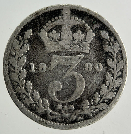 1890 Victoria Threepence Silver Coin | Collectable Grade