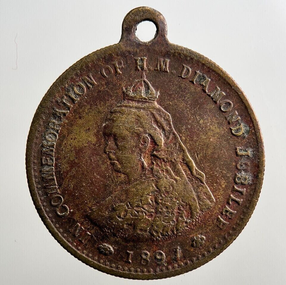1891 Victoria Diamond Jubilee Medal | Collectable Grade | a3257