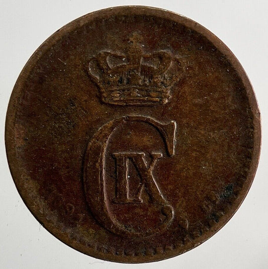 1891 Sweden 1 Ore Coin | Fine Collectable Grade