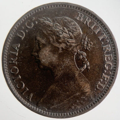 1891 Victoria Farthing Coin | Fine Collectable Grade | a4567
