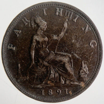 1891 Victoria Farthing Coin | Fine Collectable Grade | a4567