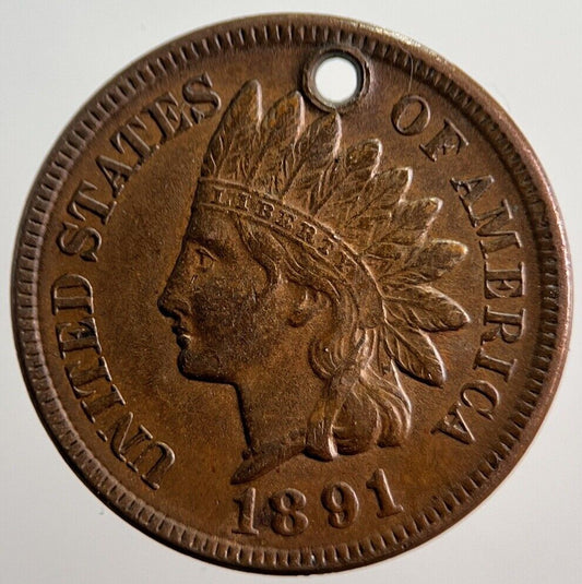 1891 US USA One Cent Coin | Very High Grade | a2684