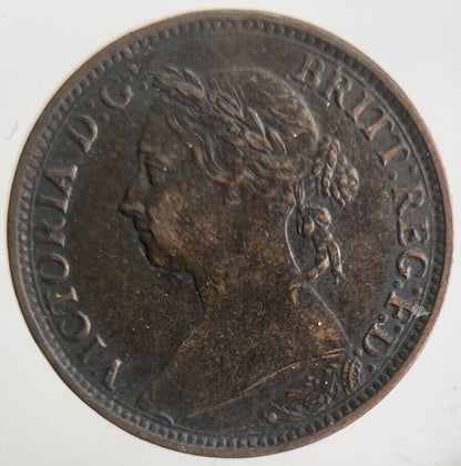 1891 Victoria Farthing Coin | Very High Grade | a4558
