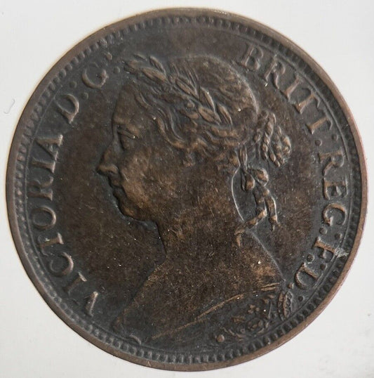 1891 Victoria Farthing Coin | Very High Grade | a4558