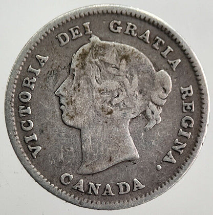 1891 Canada 5 Cents Silver Coin | Collectable Grade | a7818