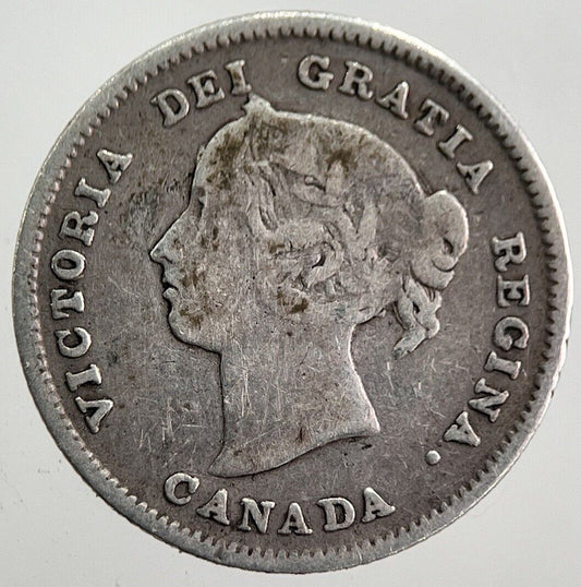 1891 Canada 5 Cents Silver Coin | Collectable Grade | a7818