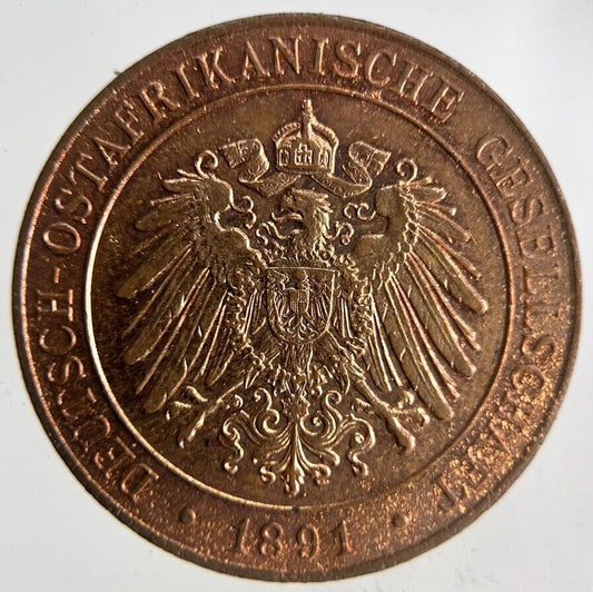 1891 Germany East Africa 1 Pesa Coin | Fine Collectable Grade