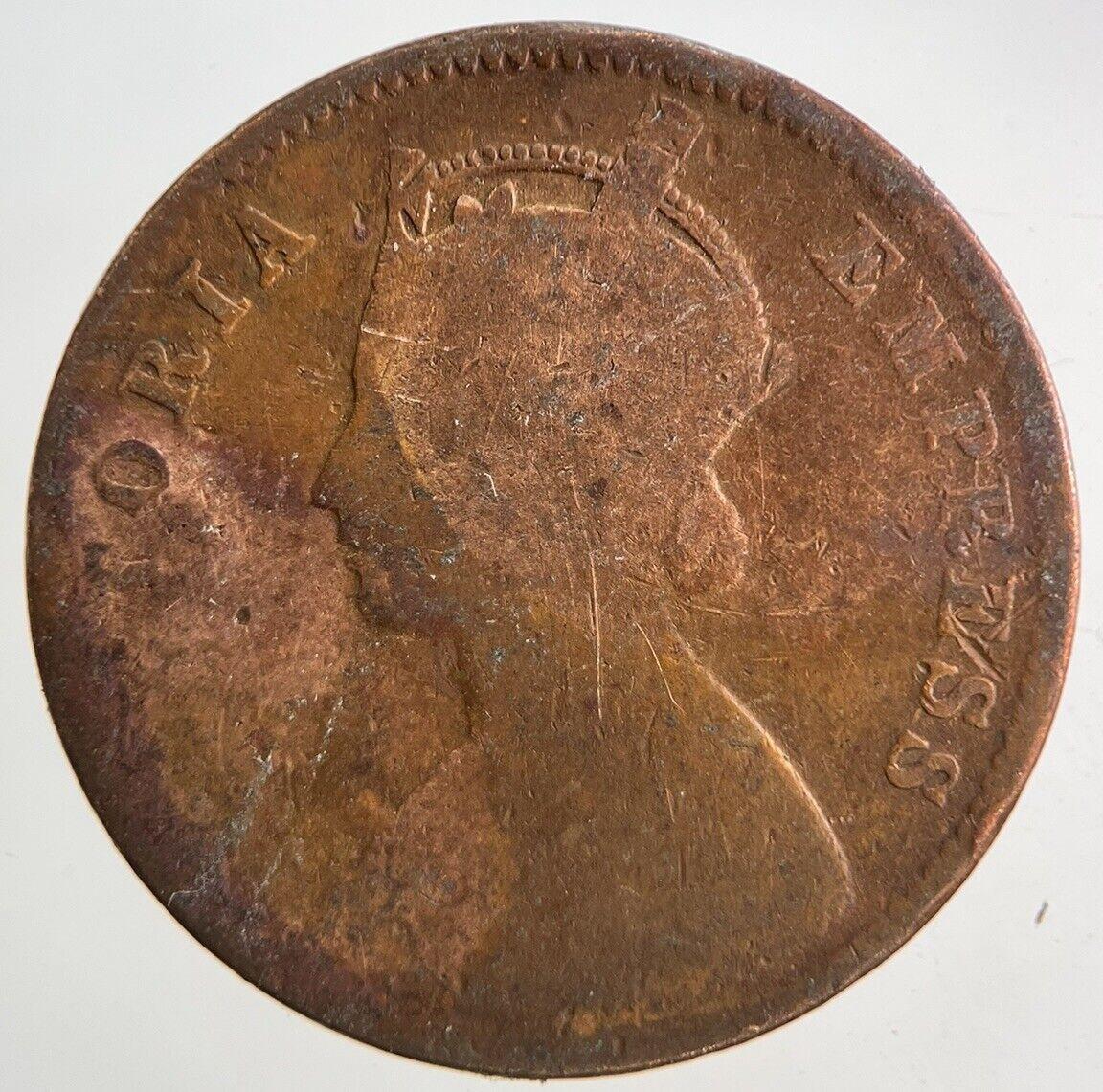 1891 India One Quarter Anna Coin | Collectable Grade