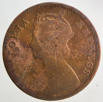 1891 India One Quarter Anna Coin | Collectable Grade