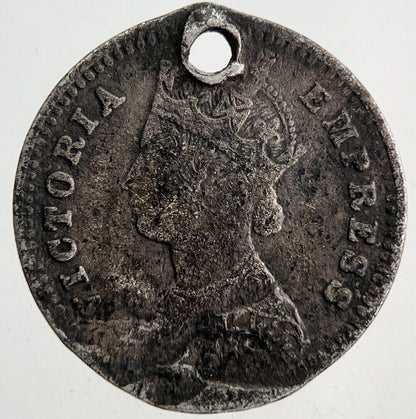 1891 India 2 Annas Silver Coin | Collectable Grade