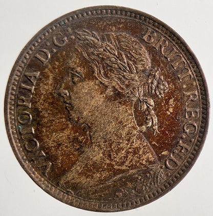 1891 Victoria Farthing Coin | Very High Grade | a7099