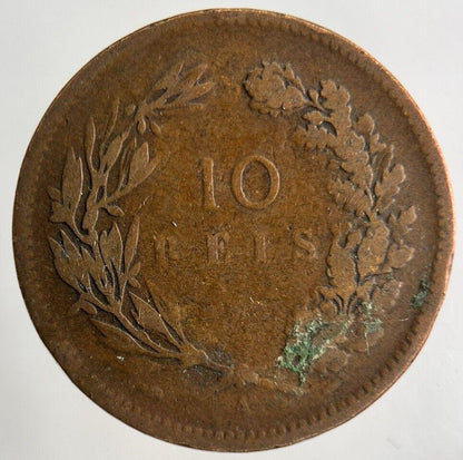 1891 Portugal 10 Reis Coin | Collectable Grade
