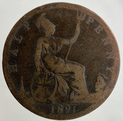 1891 Victoria Half-Penny Coin | Collectable Grade