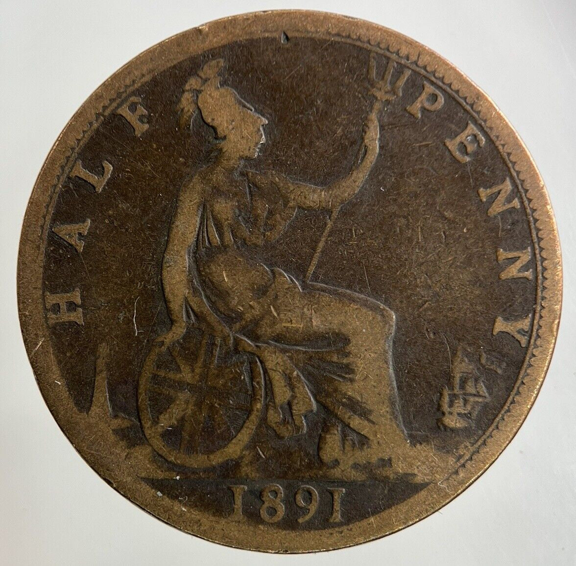 1891 Victoria Half-Penny Coin | Collectable Grade