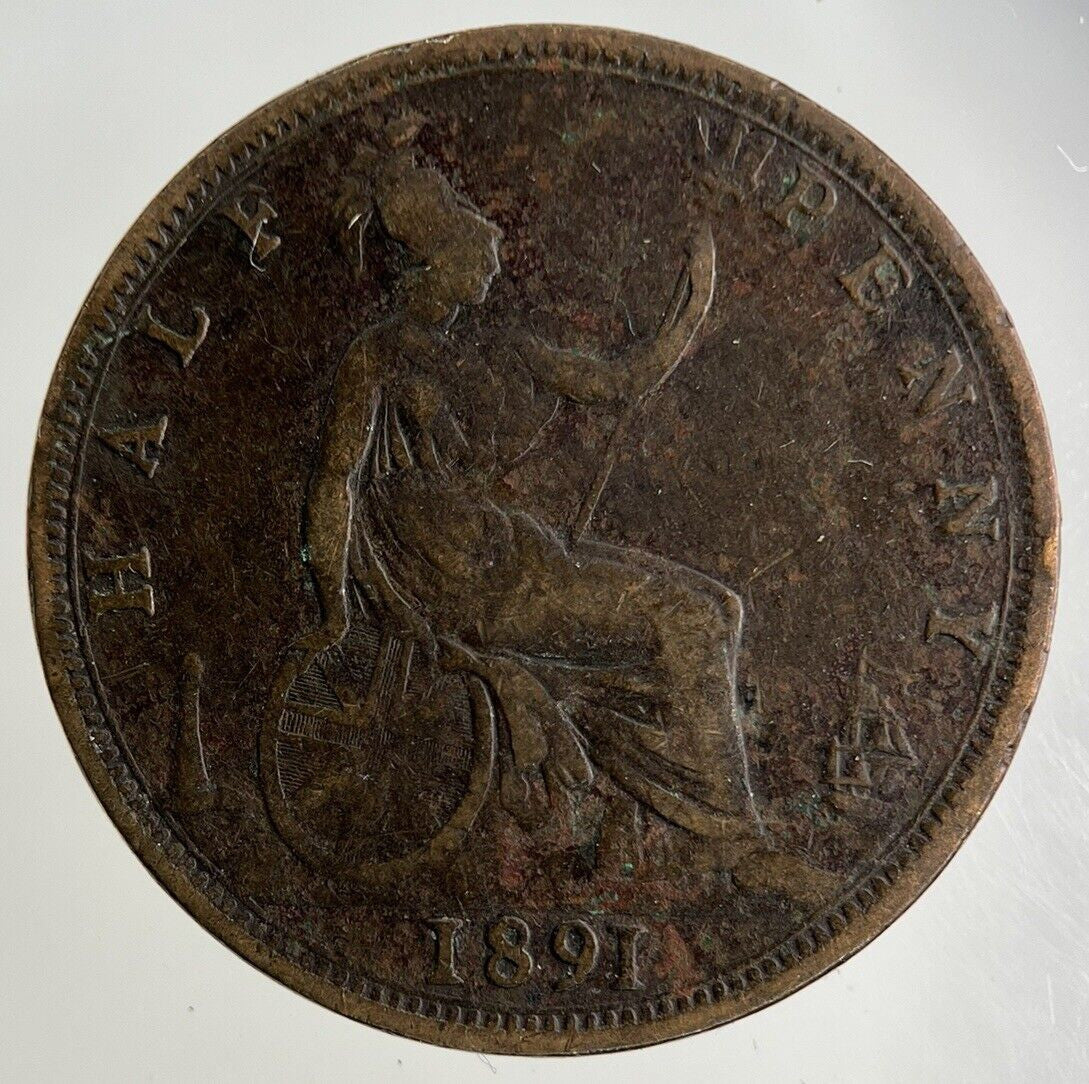1891 Victoria Half-Penny Coin | Collectable Grade
