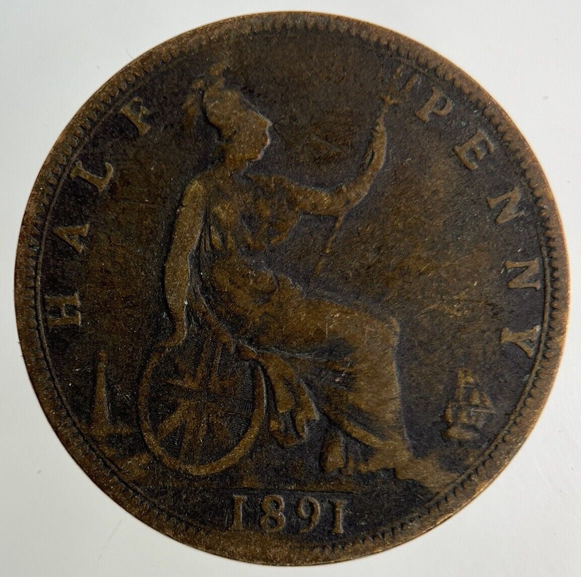 1891 Victoria Half-Penny Coin | Collectable Grade