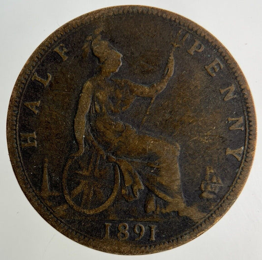 1891 Victoria Half-Penny Coin | Collectable Grade