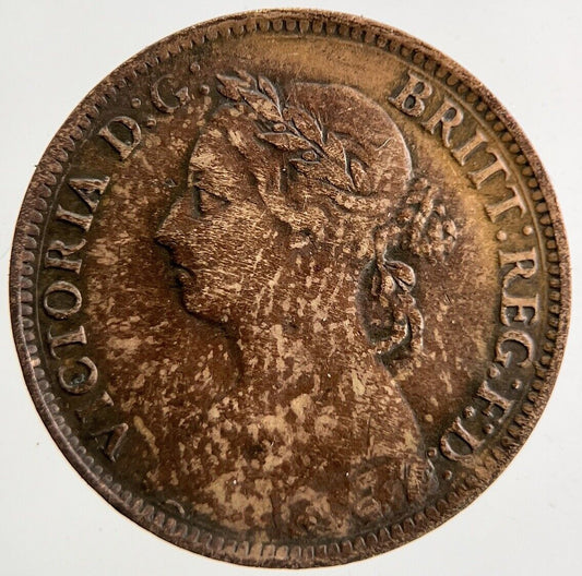 1891 Victoria Farthing Coin | Fine Collectable Grade