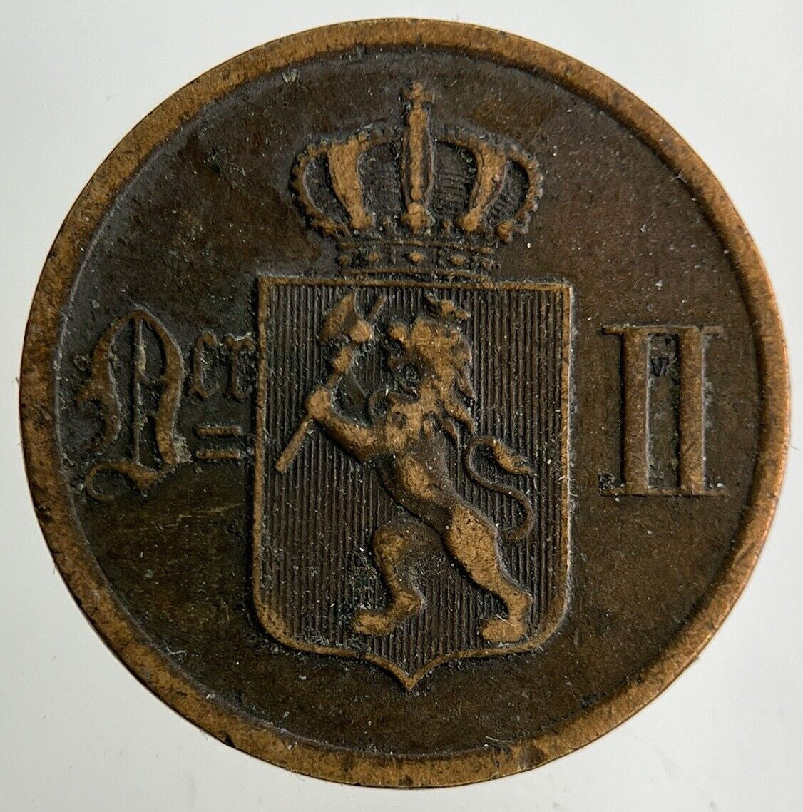 1891 Norway 2 Ore Coin | Collectable Grade