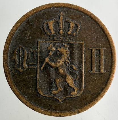 1891 Norway 2 Ore Coin | Collectable Grade