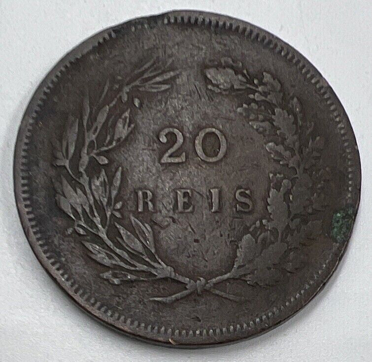 1891 Portugal 20 Reis Coin | Fair Grade