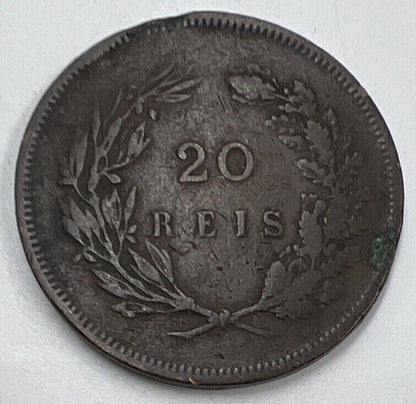 1891 Portugal 20 Reis Coin | Fair Grade