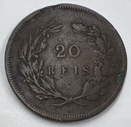 1891 Portugal 20 Reis Coin | Fair Grade