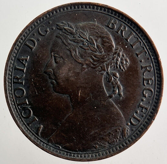 1891 Victoria Farthing Coin | Very High Grade