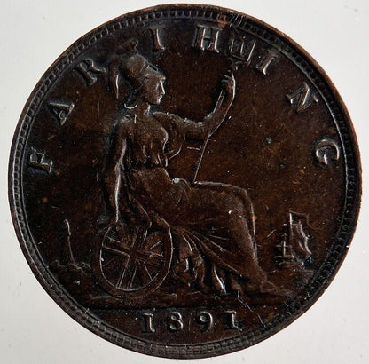 1891 Victoria Farthing Coin | Very High Grade